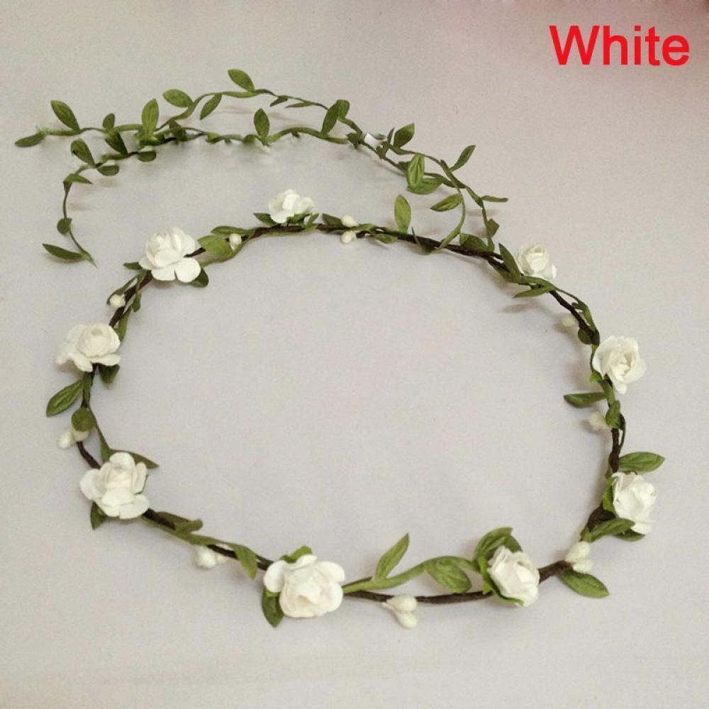 Adjustable Bride Flower Bohemian Garland Bridesmaid Headdress Headbands