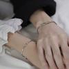 Серебряный Браслет Для Женщин Мужчин Модные Парные Украшения Простой Подарок На День Святого Валентина Для Парня Девушки Цепочка