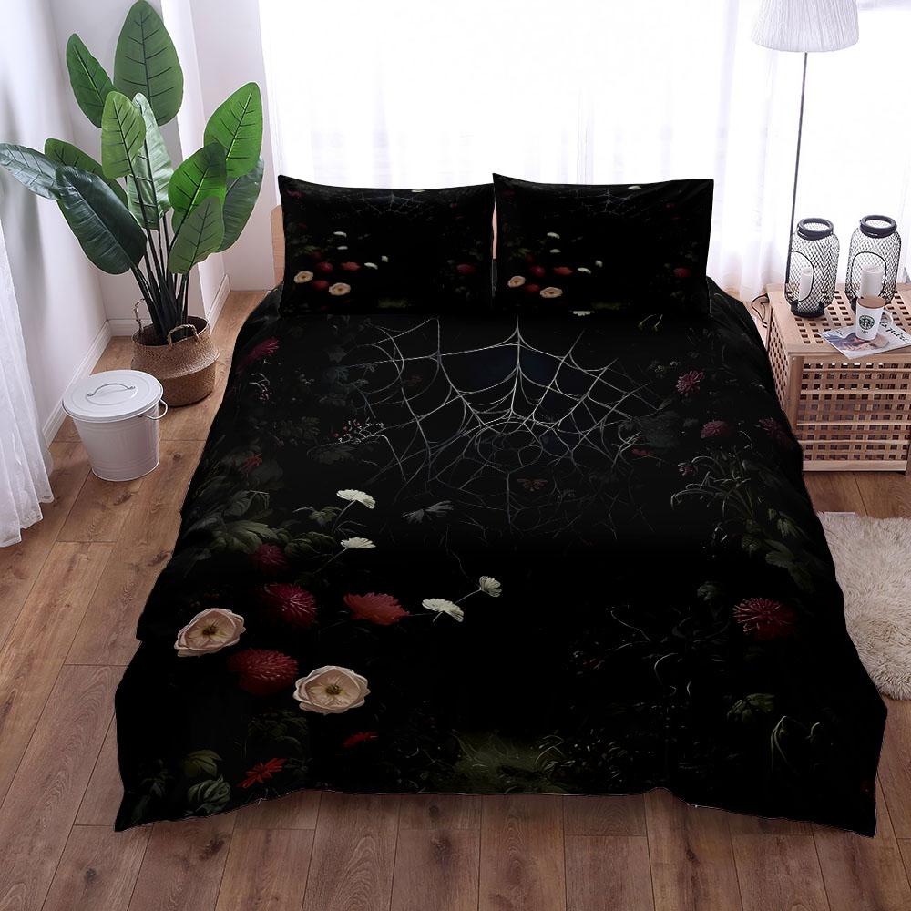 Brown Big Spider Duvet Cover Set King Queen Double Full Twin Single Size Duvet Cover Pillow Case Bed Linen Set