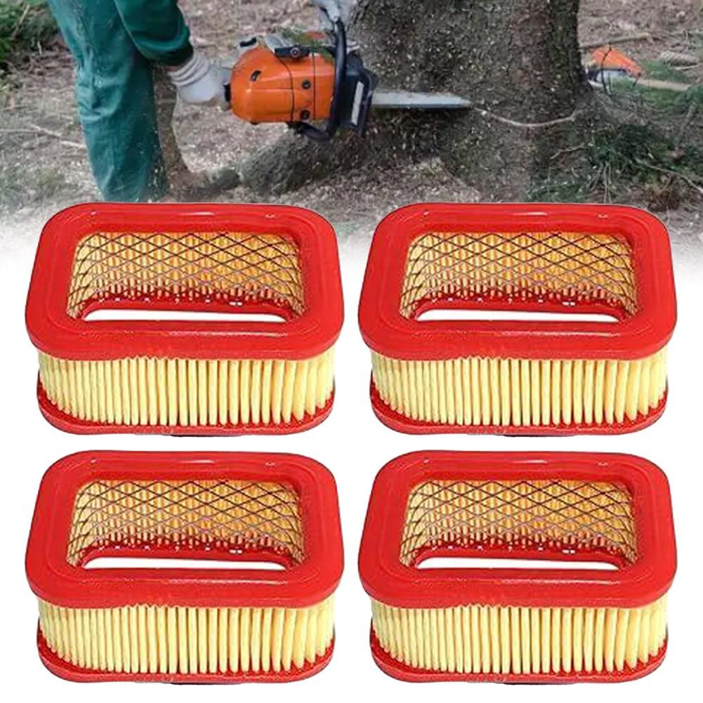 Набор из четырех сменных воздушных фильтров для обслуживания двигателя бензопилы. Подходит для моделей
