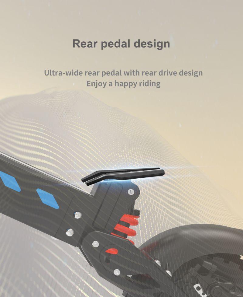 Взрослый электрический самокат DriveTron DT10, 31 миля в час, двойные дисковые тормоза + EABS, двойная пружинная подвеска, NFC, 48 В 15,6 Ач 1000 Вт