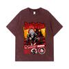 275 GSM Washed T-shirts 100% Cotton Dandadan V26 Okarun Turbo Print Unisex Heavy Cotton T Shirt