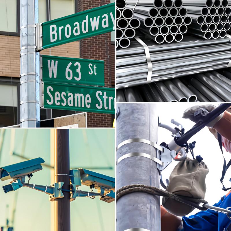 100 шт./пакет Устойчивая к ржавчине самоблокирующаяся металлическая бандажная лента для связывания, для наружного забора, кабельная стяжка из нержавеющей стали 201, для транспортных средств