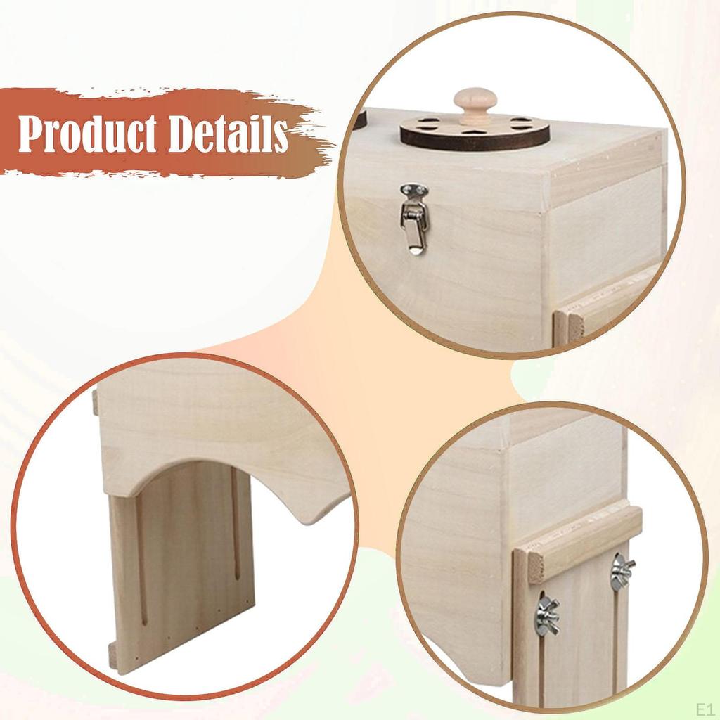 Коробка для моксотерапии Моксы Регулируемая температура Точечный массаж Деревянный держатель для горелки Портативный