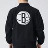 Nike Мужская тканая куртка Brooklyn Nets с молнией во всю длину, черная CN0748-010
