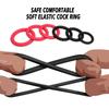 Soft Silicone Penis Cock Ring Delay Ejaculation Ball Scrotum Stretcher Adjustable Semen Sleeve Rings SM Bondage Sex Toy for Men