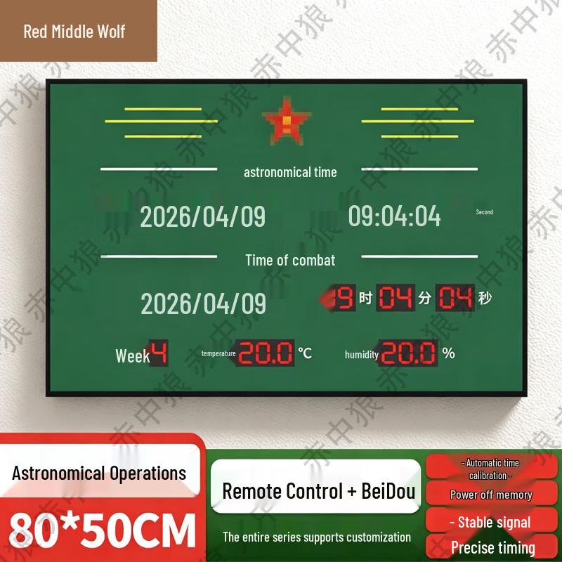Светодиодные настенные часы Chizhonglang Beidou GPS