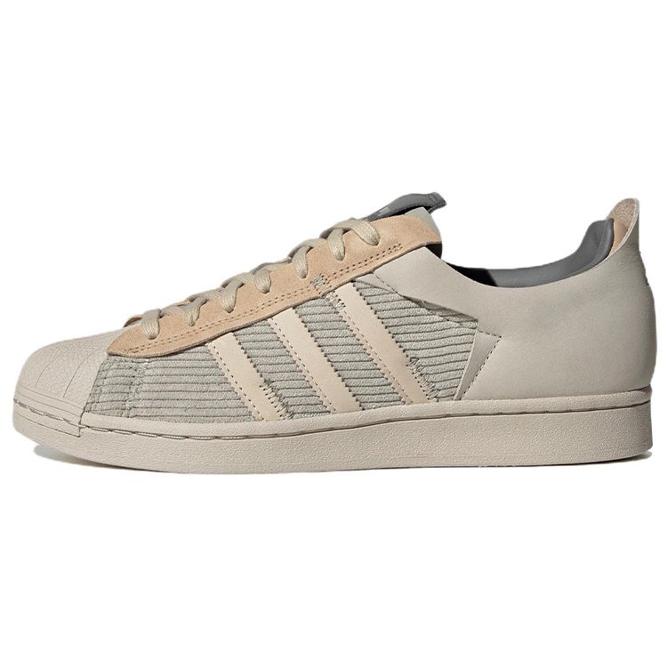 Adidas Originals Superstar Ws2 Leather Corduroy Retro Classic Low-Top Sneakers Unisex Sneakers Gray GY0011