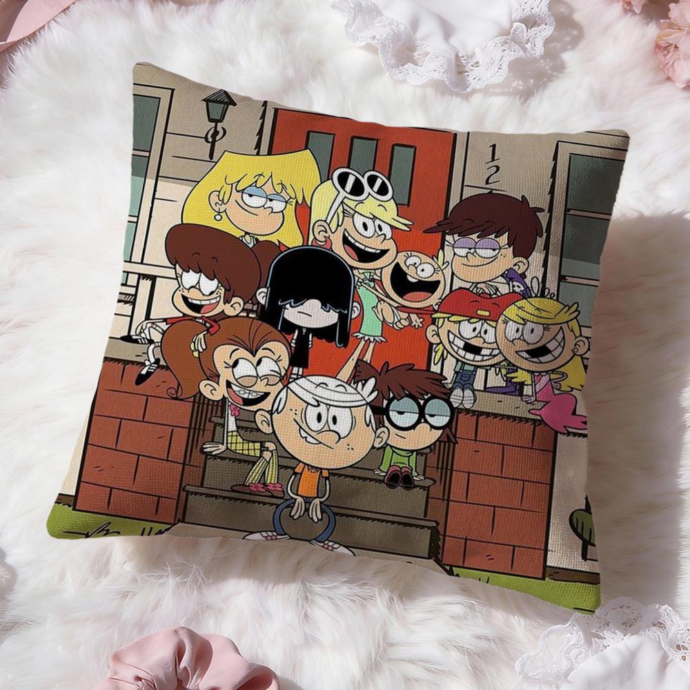 Чехол на подушку L-Loud House Премиум Комфорт Двусторонний Чехол на Подушку - Дизайн "Два в Одном" для Любой Комнаты и Салона Автомобиля