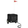 Bicycle Trailer for Dogs Black Oxford Fabric & Iron