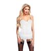 Vêtements sexy Baci Lingerie-Bustier et Gstring White, L