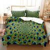 3D Printed Peacock Duvet Cover with Pillow Cover Bedding Set Single Double Twin Full Queen King Size Bed Set Bedroom Decor