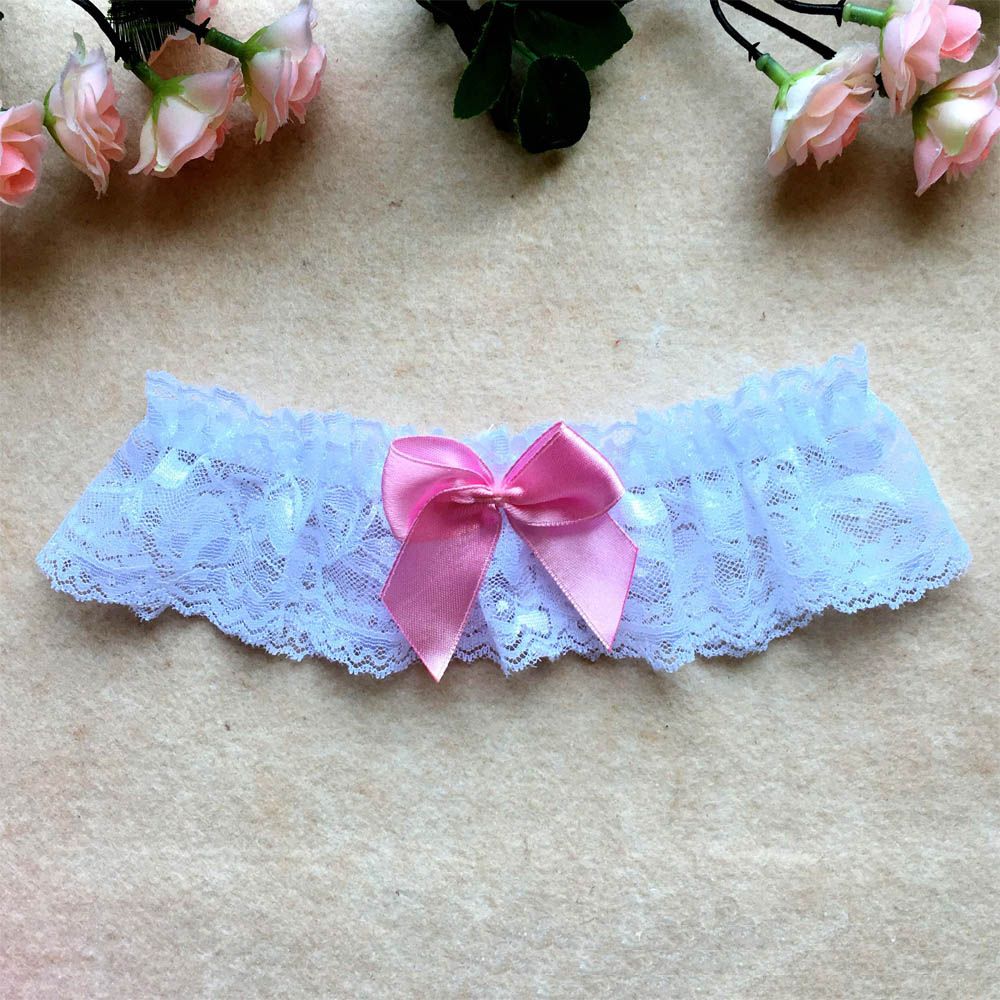 Lady Party Floral Bow Cosplay Thigh Garter Belt Leg Ring Sexy Lace Bowknot