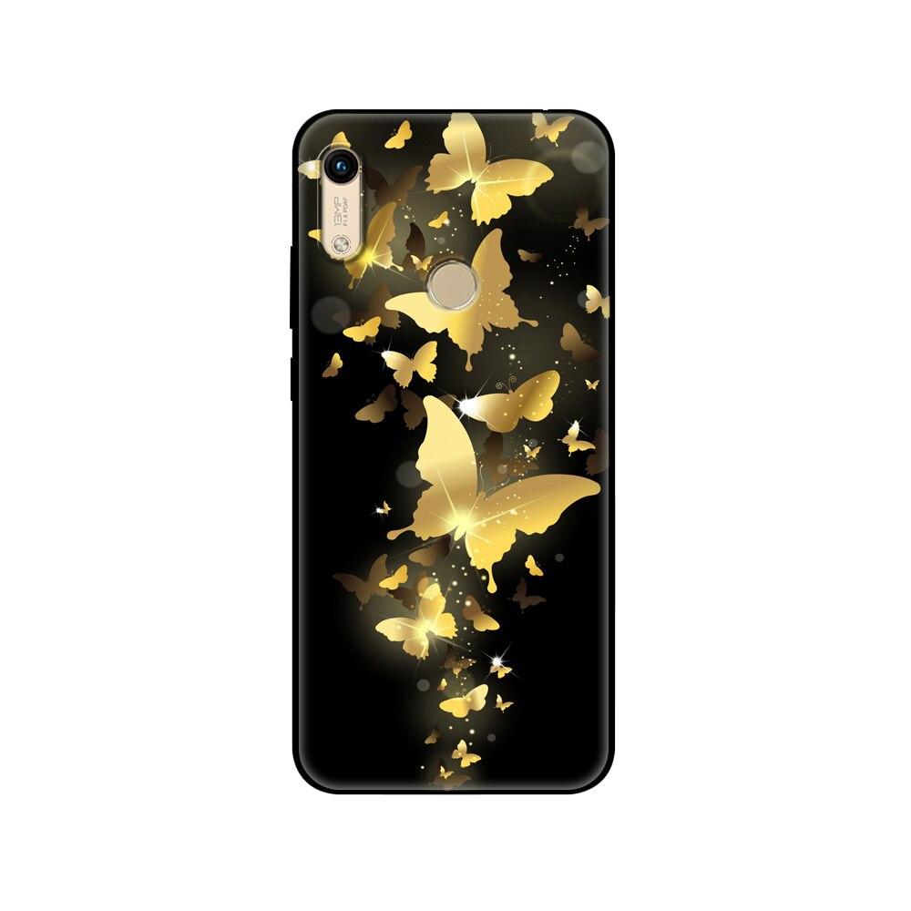 Чехол для Honor 8A, чехол для huawei Honor 8A prime, силиконовый чехол из ТПУ, задняя крышка, чехол для телефона, черный чехол из ТПУ, розовый, аниме, космическая машина