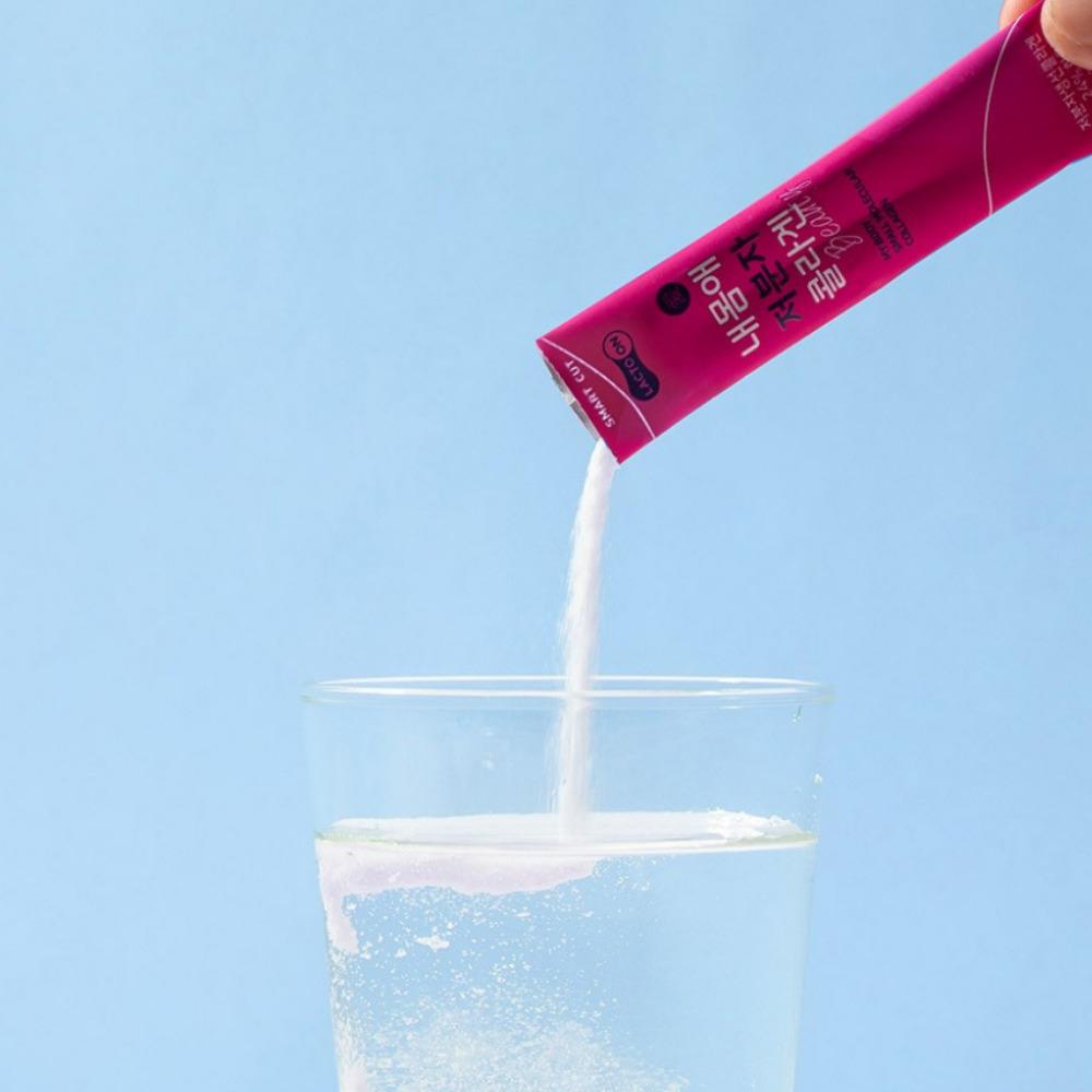 [Lacto On] My Body мелкомолекулярный коллаген со вкусом малины 2,5 г x 100 стиков / гиалуроновая кислота / пробиотики