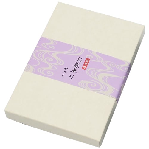 Graveside Set: 3 X 15g Incense Bundles (45g), 8 Candles, 5g Incense Sticks, 65cm Flat String