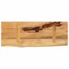 Blat Stołu, 70X20X3,8Cm, Naturalna Krawędź, Surowe Drewno Mango