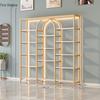 Multi-Function Light Luxury Nail Polish & Skincare Display Shelf for Beauty Salons