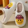 Denim Cartoon Cotton Slippers Women's Autumn and Winter Indoor Non-slip Home Plush Slippers Home