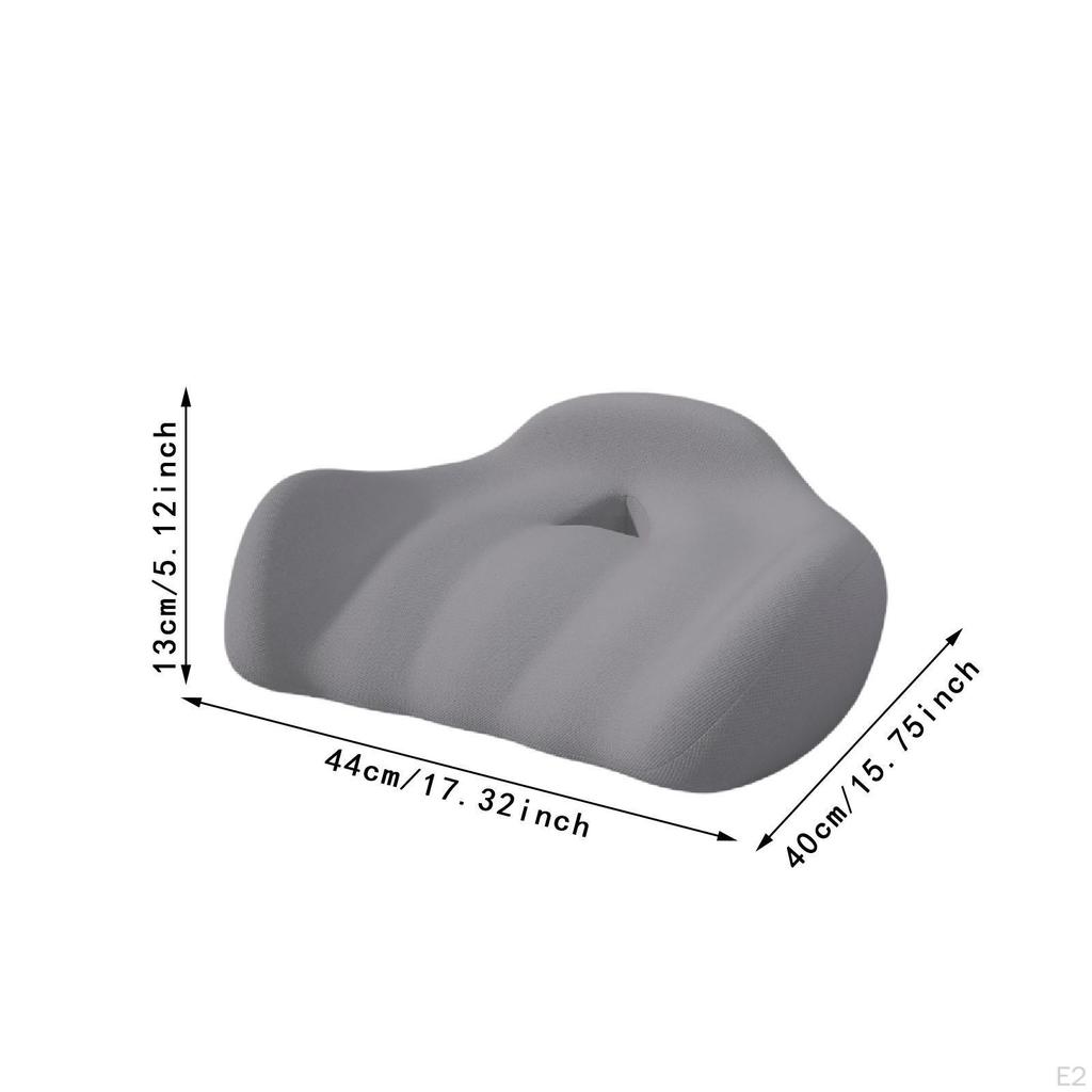 Подушка для сиденья из пеноматериала с эффектом памяти, эргономичное игровое кресло для путешествий, нескользящее, утолщенное, дышащее
