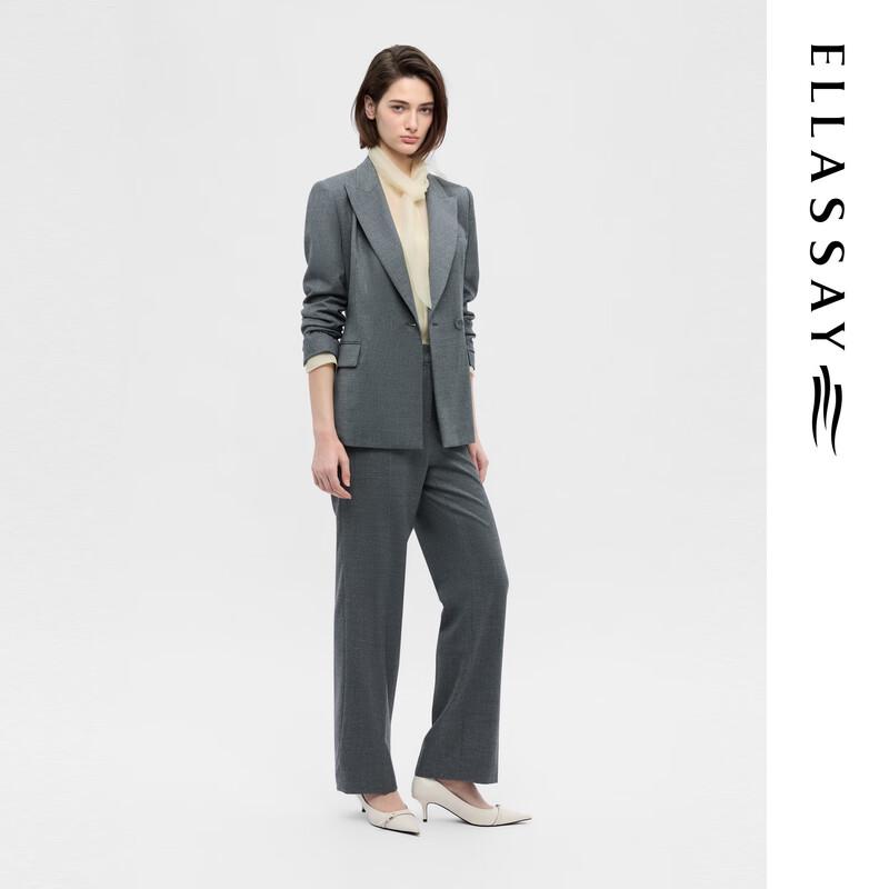 ELLASSAY Women's Merino Wool Minimalist Professional Blazer