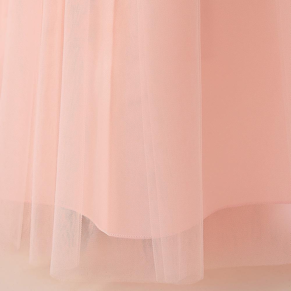 Fluffy Sequins Princess Girls Dress Bridemaids Bow Tulle Wedding Kids Party Dresses for Girl Off Shoulder Pageant Birthday Gown
