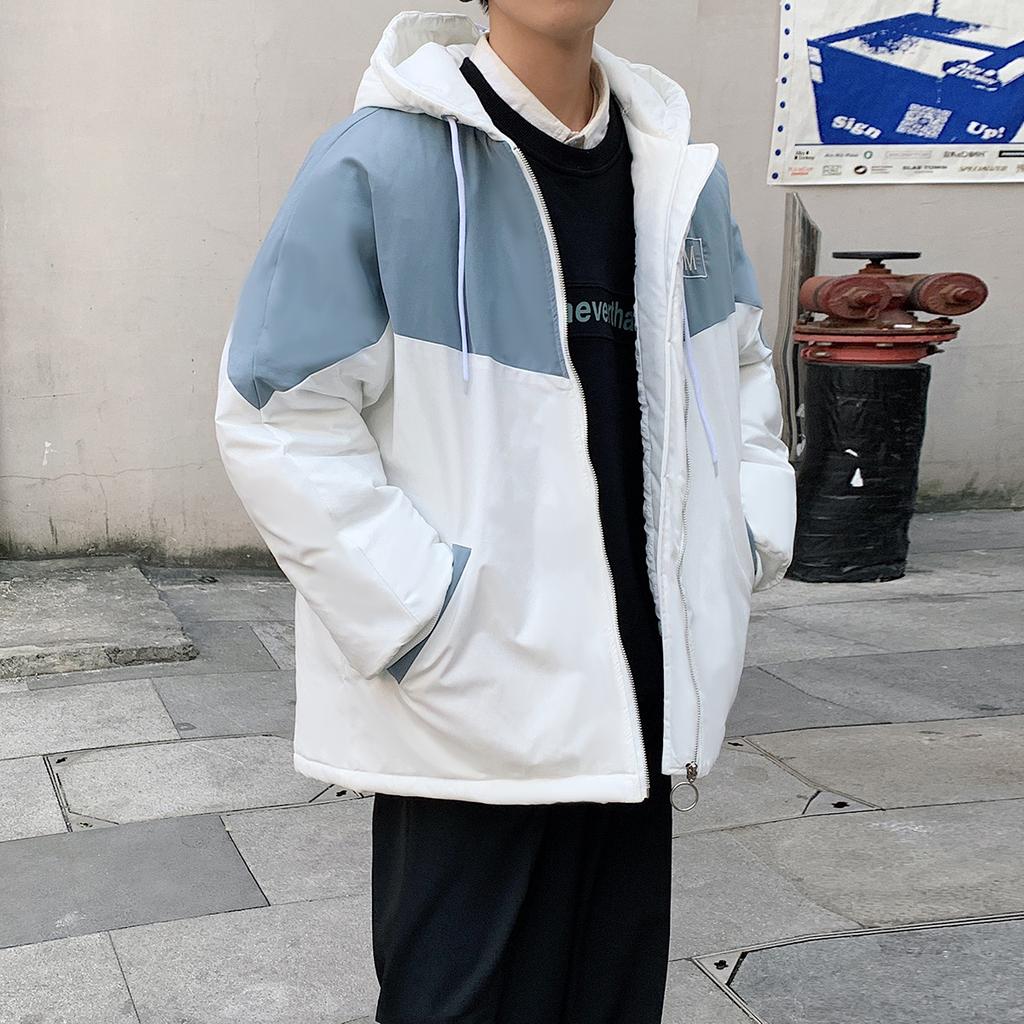 Свободная молния Модная хлопковая одежда с подкладкой Мужская и женская одежда больших размеров из хлопка Осень и зима Хулиган Красивый пожилой