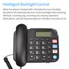 Black Corded Phone with Big Button Desk Landline Phone Telephone Support