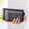 Многофункциональная сетчатая косметичка Серая/Черная/Белая Женская сумка для хранения туалетных принадлежностей