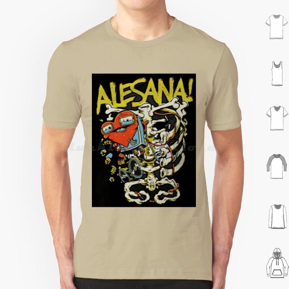 Alesana 12 T Shirt Big Size 100 Cotton Alesana Skeleton Heart Scene Emo Scenemo Punk Band Post Hardcore Hardcore Goth Gothic