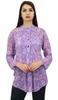Phagun Women's Purple Floral Digital Printed Georgette Casual Tunic Top