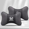 Car Seat Headrest Auto Logo Neck Pillow For Honda Mugen Power Civic Accords CRV Hrv Jazz CBR VFR Fit Pilot Odyssey Passport HRV