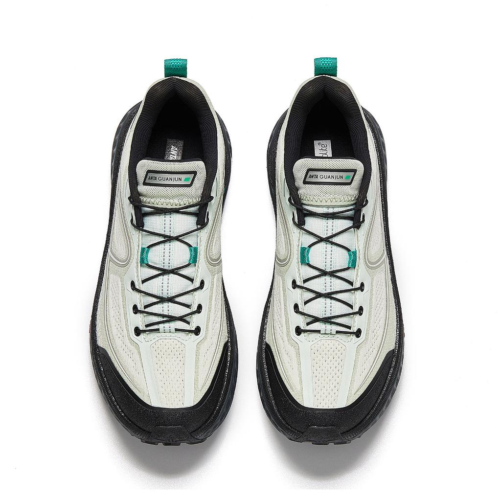 Anta Все Walk 2 Беговые кроссовки на шнурках Champion Весна 2026 Женские беговые кроссовки Серый Зеленый 122615534A-2