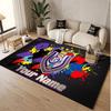 Personalized Crystal Velvet Carpet Anderlecht FC logo Pattern Non Slip Floor Rug