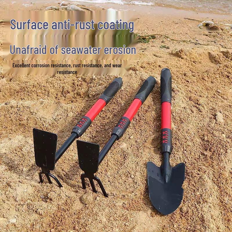 Детский пляжный игровой набор «Охотник за приливами»: Включает песочную лопатку, грабли, инструменты для моллюсков и крабов.