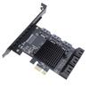  PCIE 1X 9 Port Serial ATA3.0 Expansion Card SSD PCIE3.0 GEN3 6Gbps Serial ATA3.0 Adapter Card  11 2003 