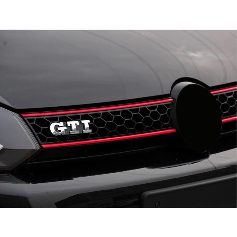 Красная передняя решетка капота, наклейка, наклейка для VW Volkswagen Golf 6 7 Tiguan