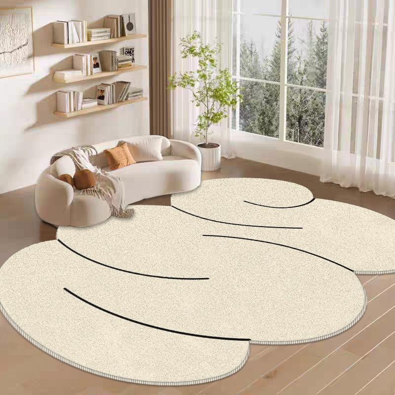 Nordic Irregular Carpet Спальня Прикроватный ковер Впитывающий Грязеотталкивающий Противоскользящий Гостиная Ковер