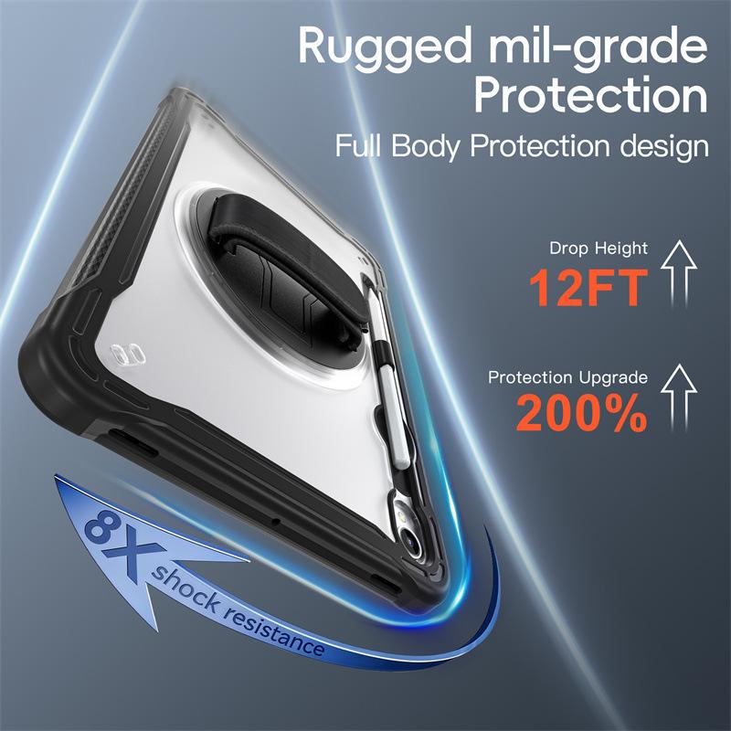 Case for Samsung Tab A9Plus X210/X216, Includes Wrist Strap & Kickstand