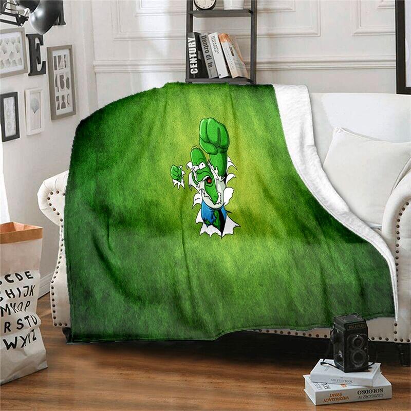 S-Симпсон Мягкий Плюшевый Диван-кровать Покрывало Мультяшное Современное Фланелевое Покрытие Одеяла Печатное Покрывало на Одеяло Подарок Пледы для Пикника