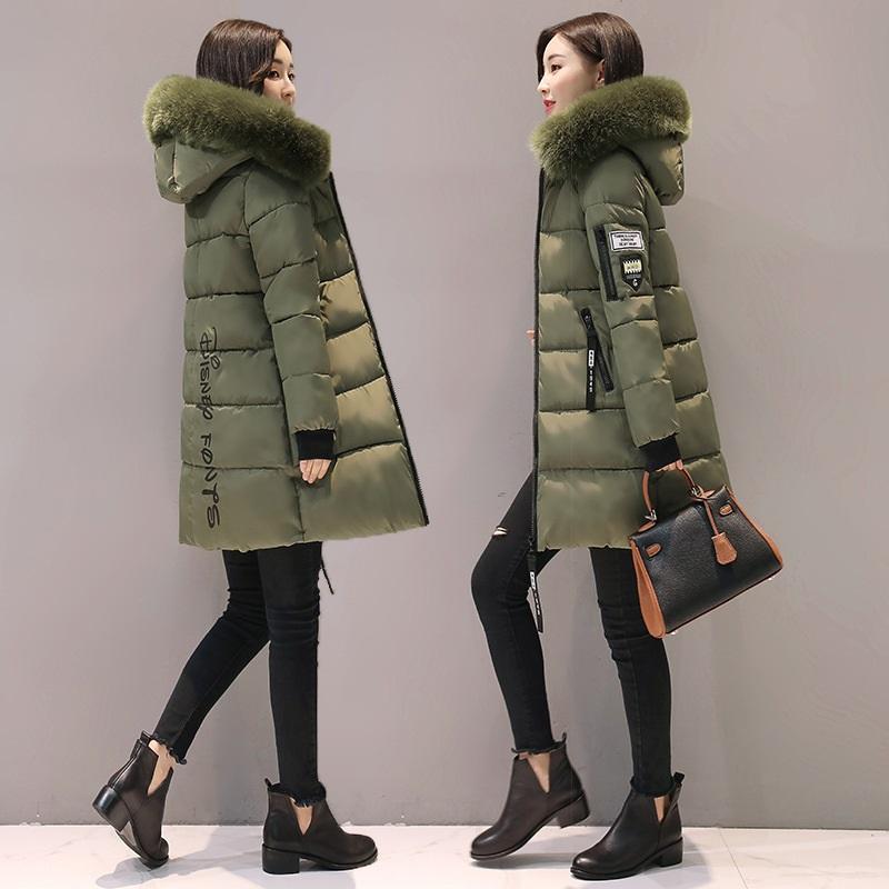 Woman's Fashion Winter Jacket Fur Collar Hooded Cotton Coat Ladies Warm A Word Cloak Type Jacket