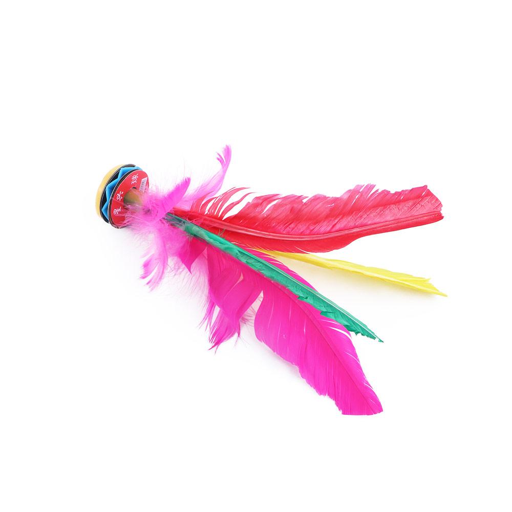 6pcs Outdoor Sports Game Colorful Foot Sports Chinese Jianzi Sport Training Kick Shuttlecock