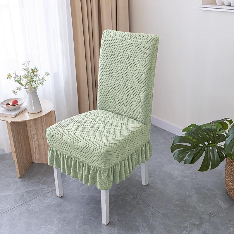 Эластичный чехол для стула, новый стиль, спинка, интегрированный, всесезонный, универсальный, набор подушек для сиденья обеденного стола, универсальный чехол для табурета