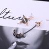 Personality Brincos Planet Black Star And Moon Drop Earrings Jewelry Dangle Earrings Stud Earrings