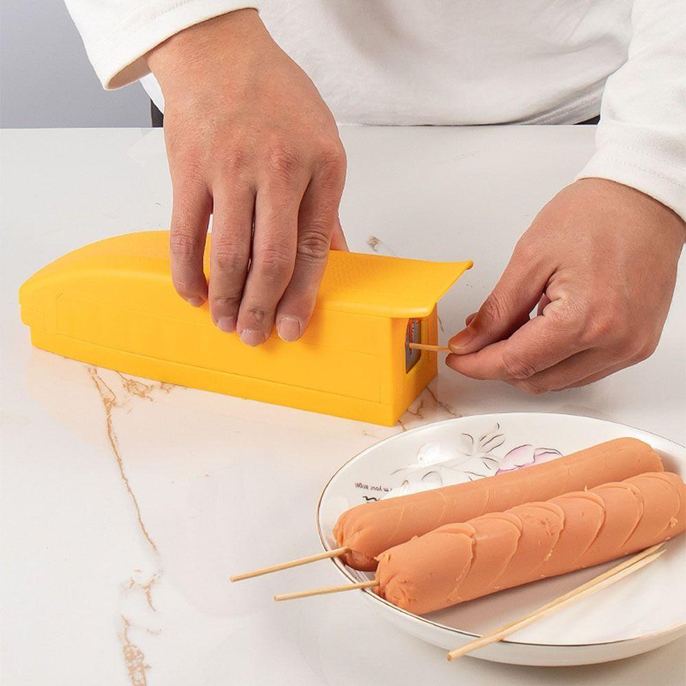 Creative Hot Dog Cutter DIY Banana Cutter Multifunctional Sausage Peeler  Camping