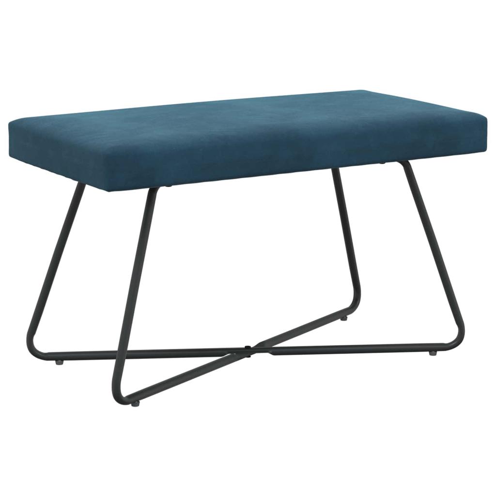 Bench Blue 80 x 40 x 45 cm Velvet