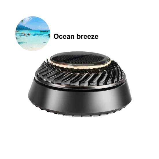 Solar Car Air Freshener Automatic Rotatable Long Lasting Fragrance Air Purifying Auto Aromatherapy Diffuser Ornament Car Interior Accessories