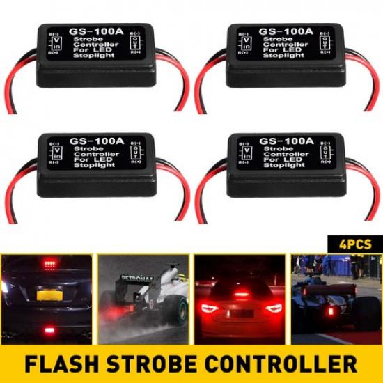 GS-100A Flash Strobe Controller Flasher Module Box For LED Brake Stop Light