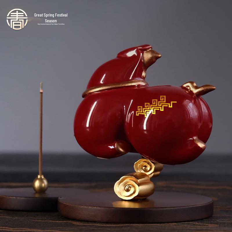 Year of the Horse Incense Holder Gift Set - Cultural and Creative Ornament for Home or Office