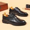 Кожаная обувь для внешней торговли мужская, мокасины на одной педали, деловые, повседневные, ленивые, на шнуровке, в британском стиле, трендовая мужская обувь, поколение